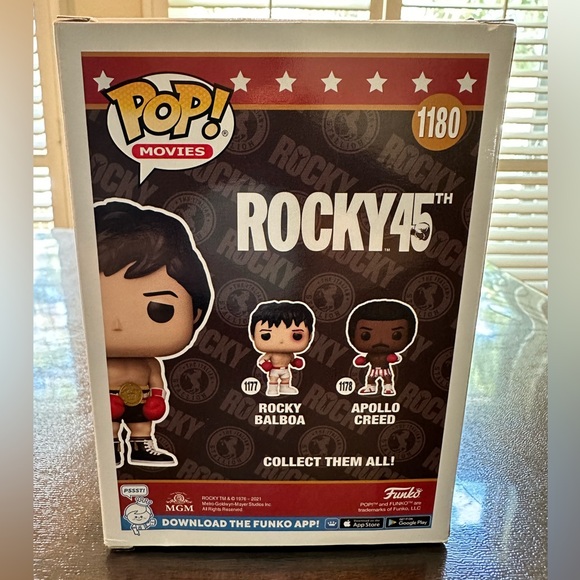 Pop Rocky 45th Anniversary Rocky with Gold Belt Vinyl Figure - Picture 4 of 5